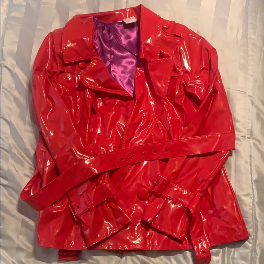 Red Rain Coat
